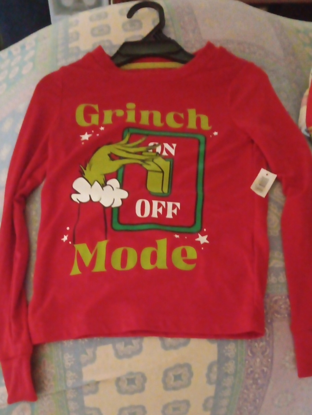 Red Kids Long-Sleeve Graphic Top